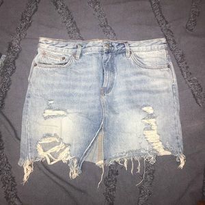 Free people denim skirt